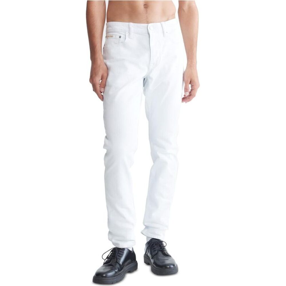 Calvin Klein Mens Stretch Tapered Slim Jeans, NWT